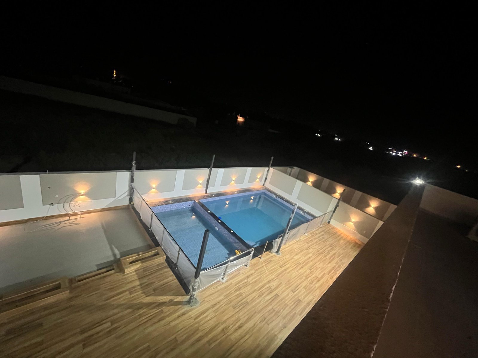 Lavender Chalet Pool Area